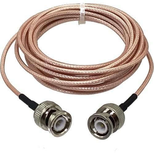 1Pcs RG316 BNC Male plug to BNC Male Connector Wire Termianl Crimp RF Coaxial Jumper Pigtail Cable For Radio Antenna 4inch~20M