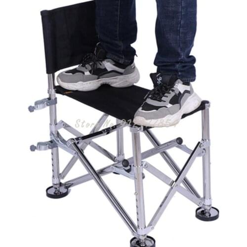 Folding knight fishing chair fishing chair wild fishing multifunctional table fishing chair fishing gear fishing seat stool grab