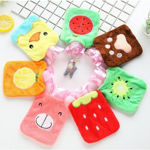 Cute Cartoon Hand Warm Hot Water Bottle Mini Hot Water Bottles Portable Hand Warmer Girls Pocket Hand Feet Hot Water Bags