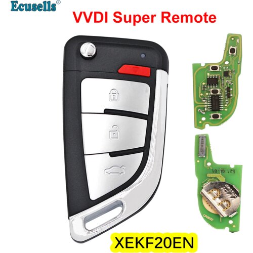 Xhorse XEKF20EN VVDI XE series Super Remote with XT27A XT27A66 Chip Work for VVDI2 /VVDI MINI Key Tool/VVDI Key Tool Max