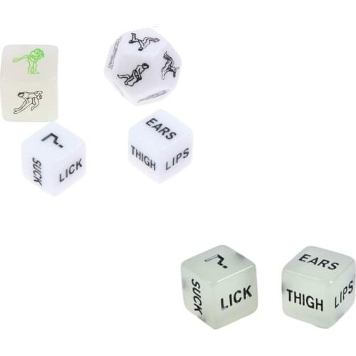Glow In Dark Love Dice Toys Adult Couple Lovers Game Aid Sex Party Toy Valentines Day Gift For Boyfriend Girlfriend