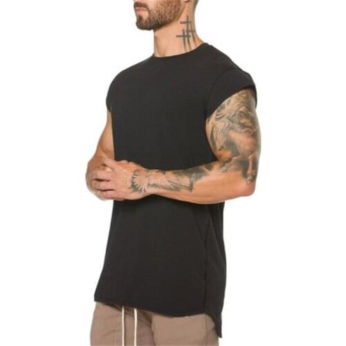 Muscleguys Brand Solid fitness clothing gyms t shirt men bodybuilding short sleeve t-shirt men tee shirt homme slim fit tshirt