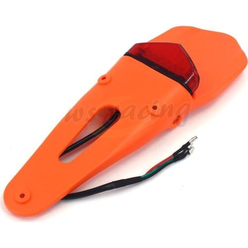 Universal Rear Fender Mud Dust Guard Mudguard LED Brake Tail Light For KTM EXC EXCF XC XCF XCW XCFW MX SX SXF SXS SMR Motorcycle