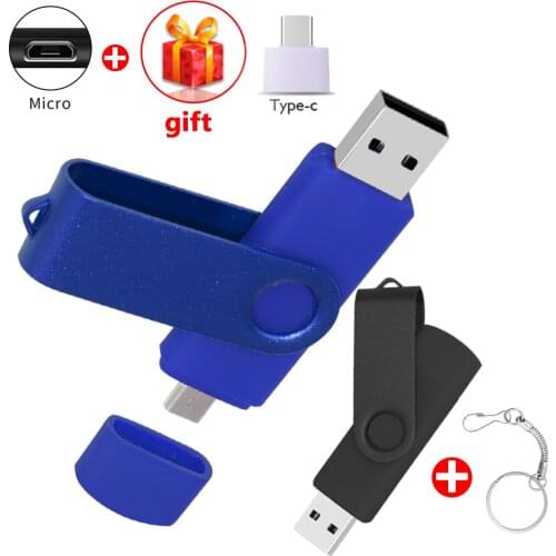 3 IN 1 USB 2.0 OTG USB flash drive Smart Type C Phone Tablet PC 8GB 16GB 32GB 64GB 128GB 256GB Pendrives OTG Pen Drive Usb stick
