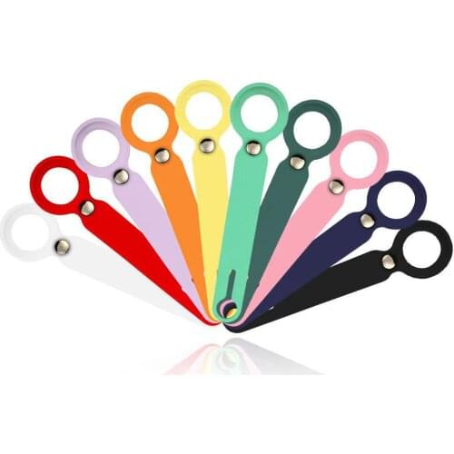 Liquid Silicone Protective Case for Apple Airtags Sleeve Locator Tracker Anti-lost Keychain For AirTag Protector Cover