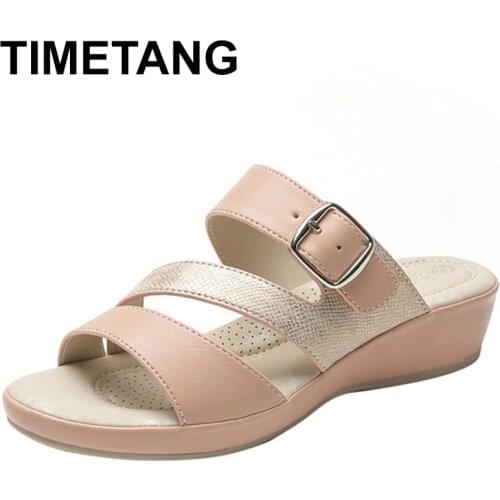 TIMETANG Summer Flat Sandals Women Casual Open-Toed Slides Slippers Candy Color Casual Beach Outdoot Female Ladies Jelly Shoes