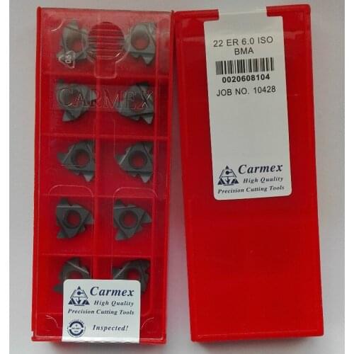 10PCS thread turning tool 22 ER6.0 ISO screw inserts insert cnc tool lathe BMA free shipping