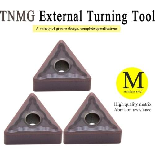 10Pcs TNMG160408-LM MP1125 High Quality External Turning Tool TNMG 160408 Cnc Lathe tools Carbide Insert For Stainless Steel