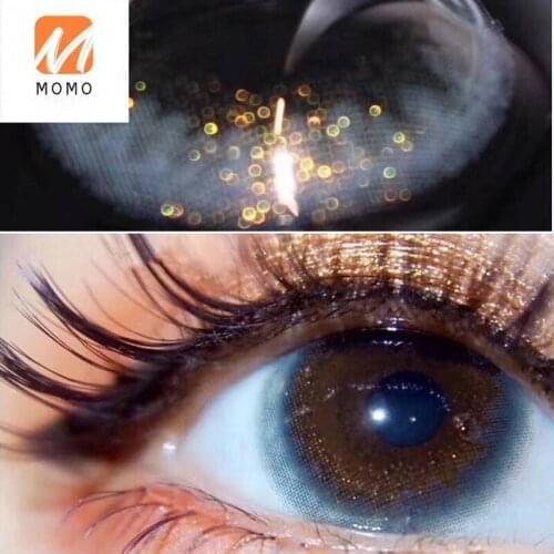 2 Pieces Mixed Blood Large Diameter Daily Disposable Color Glasses Light Invisible Female European and American