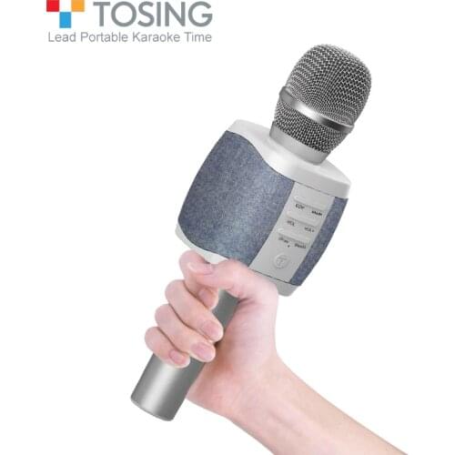TOSING New most popular professional bluetooth Handheld Wireless karaoke microphone for cell phone /TV singing support TF card