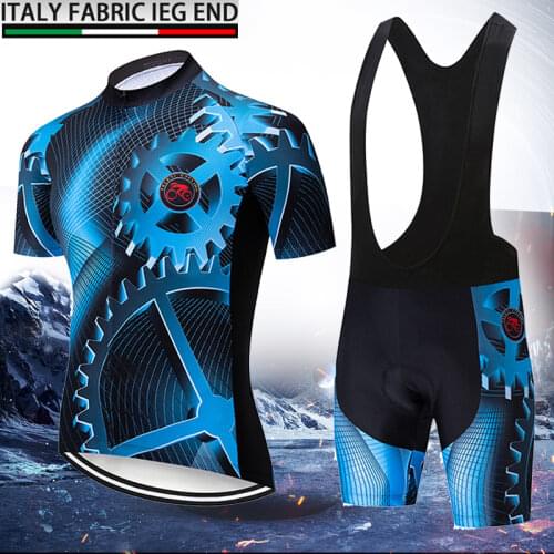 Teleyi Cycling Jersey Set Man Short Sleeve Bicycle Clothing Mtb Bike Wear Bike Jersey Triathlon Uniforme Maillot Ciclismo Shirt