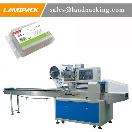 Automatic Scouring Pad Small Pillow Bag Horizontal Flow Packing Machine
