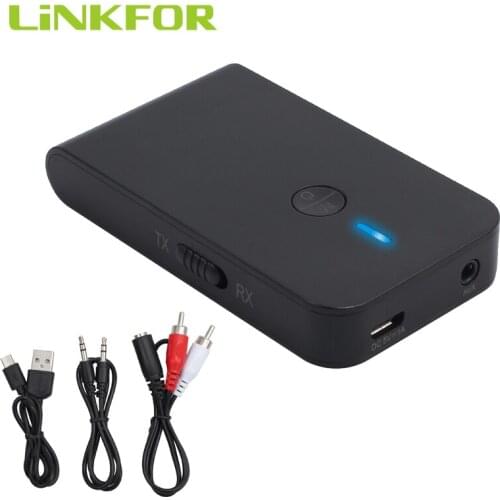 LiNKFOR 2 In 1 Wireless Bluetooth Transmitter + Receiver A2DP Stereo Audio Music Adapter For Phone Bluetooth Adapter
