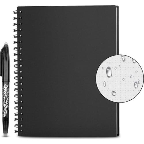 A4 Dot grid Smart Reusable Erasable SpiralNotebook Paper Notepad Diary Journal Office School Travelers Drawing Gift