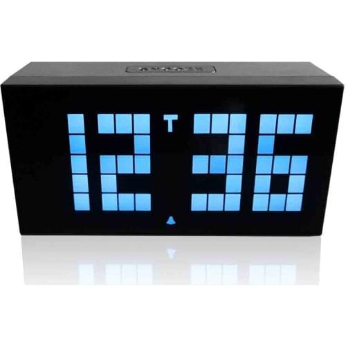 Alarm Clock Nordic Minimalist Children Students Office Workers Mirror Electronic Creative Led 4 Digit 5 Segment Grid