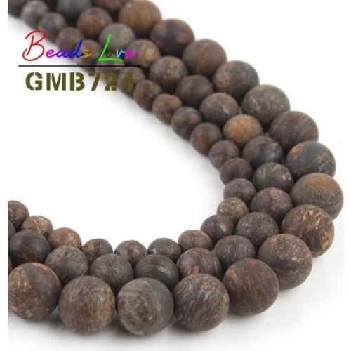 Natural Stone Dull Polish Matte Bronzite Jaspers Round Loose Beads Diy Bracelet Necklace For Jewelry Making 4 6 8 10 12mm 15