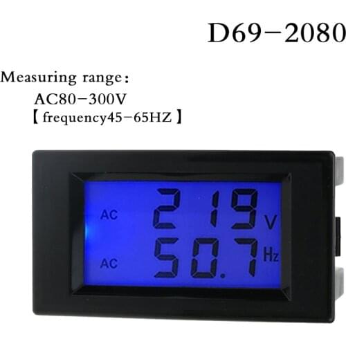 D69-2080 high quality liquid crystal digital digital display voltmeter frequency meter head