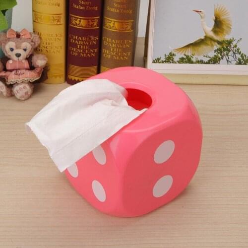 Tissue Paper Box Holder Home or Auto Accessories Paper Napkin Seat Back Bracket Dice Style Fashion Noctilucent Free Shipping