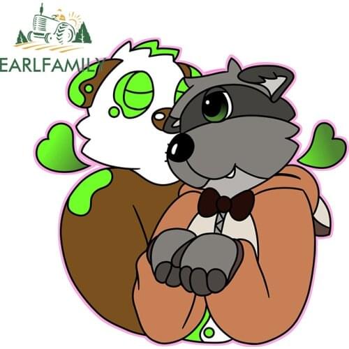 EARLFAMILY 13cm x 12.8cm for Big Bod Bear Happy Valentines Everybody Car Sticker Waterproof Car Body Decal Windshield Decor