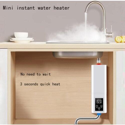 Electric Instant Water Heater Tankless Hot Water Heater Kitchen Use Fast Heating