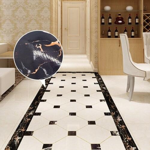 European marble Pattern Waist Line Self -Adhesive Waterproof Removable Wall Border Stickers Direct kick Line for Home Decoration