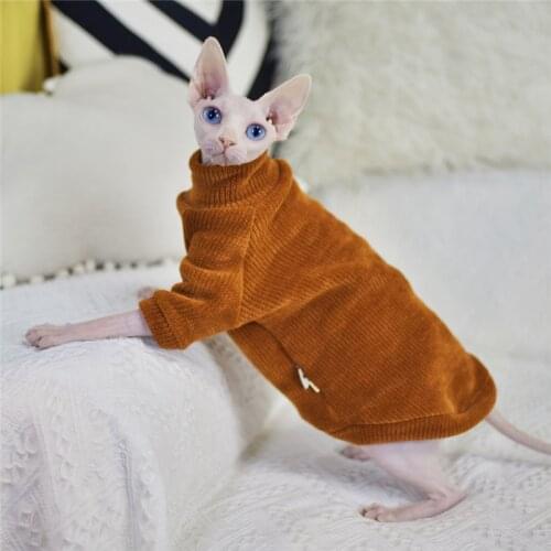 Super Soft Warm Sweater Sphynx Cat Clothes Fashion Kitty Clothing Comfort Winter Sphinx Hairless Cat Clothing