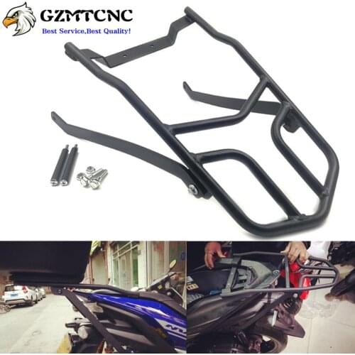 NVX/AEROX155 Rear Luggage Saddlebag Holder Cargo Bag Case Box Support Carrier Passenger Handgrip For Yamaha NVX 155 AEROX 155