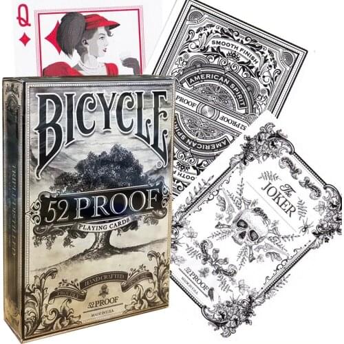 Bicycle 52 Proof Playing Cards Ellusionist Whiskey Deck USPCC Collectible Poker Magic Card Games Magic Tricks Props