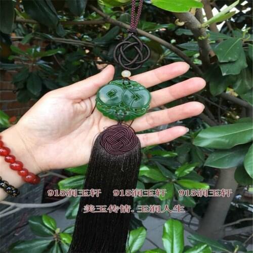China Jade Brand tassels hanging on the waist Hanfu placket Fan Pendant