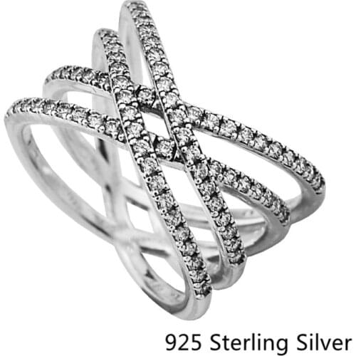 CKK Silver 925 Jewelry Cosmic Lines Rings For Women Fashion Making Anniversary Gift Sterling Silver Original Ring