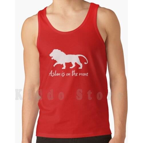 Aslan Is On The Move tank tops vest sleeveless Aslan Narnia Books Bookworm Thelionthewitchandthewardrobe