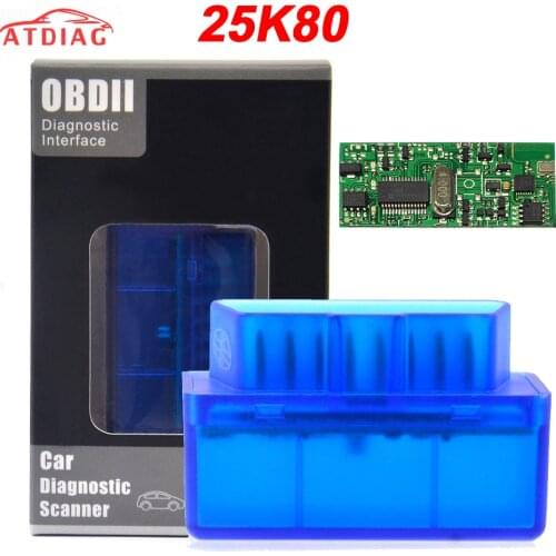 Mini OBD2 Eml327 V1.5 25k80 Bluetooth Adaptor Car Auto Diagnostic Scanner for Android/ PC Automotive Scaner Elm327 Real V1.5