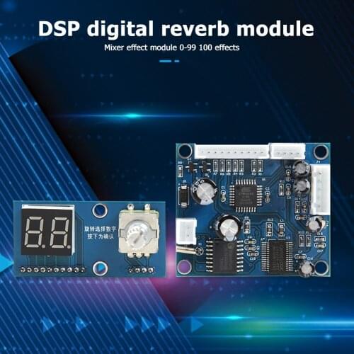 Reverb Module Reverberation Mixer 100 Kinds Effects Board Easily Carrying Reverb Module Karaoke Lightweight Gadgets
