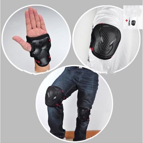 6pcs/Set Sports Safety Set Knee Pads Elbow Pads Wrist Protector Kneecap Kneepads Protection for Scooter Cycling Roller Skating