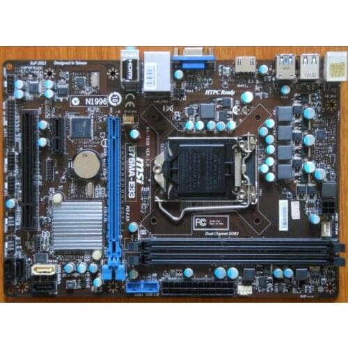 Original motherboard for MSI B75MA-E33 LGA 1155 DDR3 for i3 i5 i7 cpu 16GB USB2.0 USB3.0 B75 Desktop motherboard
