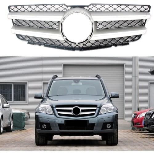 Front Racing Billet Bumper Grille Upper Facelift Grill For Mercedes-Benz X204 GLK Class 2008 2009 2010 2011 2012