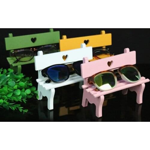 Solid Wood Glass Display Holder, Sunglass Display Holder Bench , Glass Display