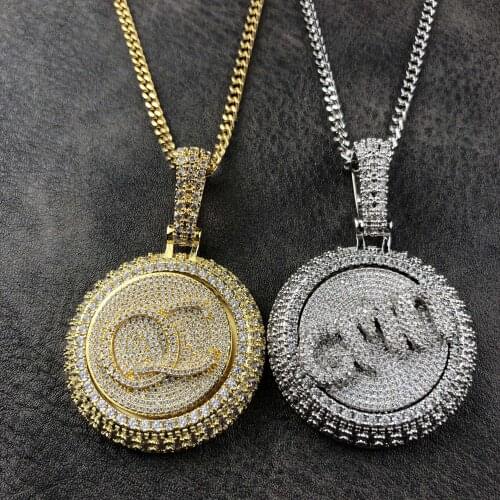 Custom revolving letter Pendant