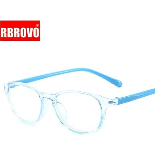 RBROVO 2021 Cute Kid Glasses Frame Child Blue Light Glasses Small Square Eyeglasses Frames Optical Frame for Child Retro Eyewear