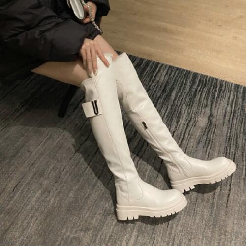 Sianie Tianie Super Warm Wool Fur Lined Womans Winter Shoes Beige Black Brown Anti-skid Overknees Russian Long Women Snow Boots