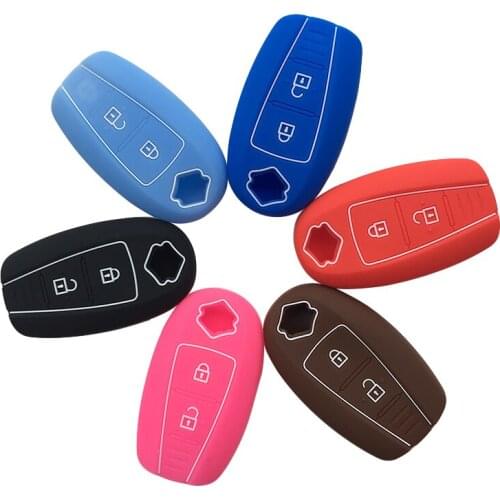 Silicone Car Remote Key Fob Shell Cover Case for Suzuki Vitara SX4 Swift Ignis Kizashi Baleno Ertiga Car Key Cover Fob