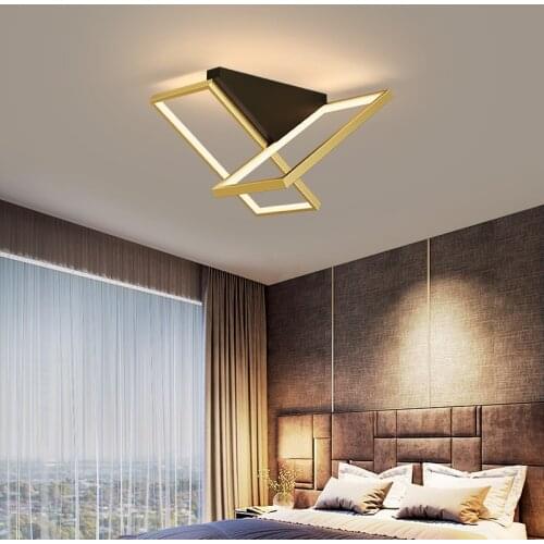 Black/White/Gold modern led ceiling lights for bedroom studyroom aisle ceiling light Round/Square Ceiling Lamp light fixtures