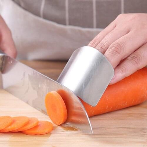 Stainless Steel Finger Protector Finger Guard Finger Hand Cut Vegetables Hand Protector Knife Cut Finger Tool Kitchen Gadget