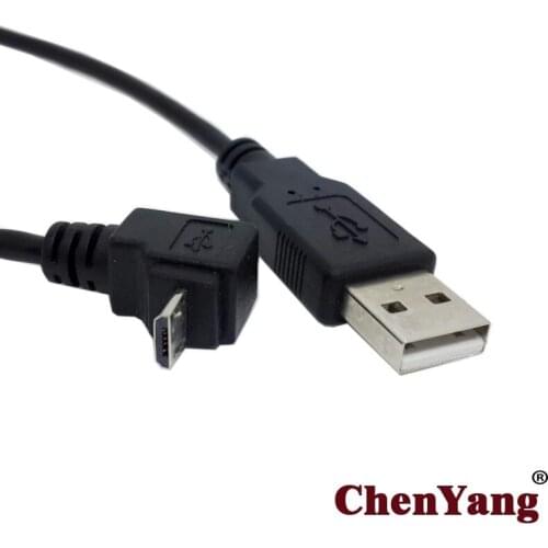 Zihan Down angled 90 degree Micro USB to USB Data Charge Cable for i9500 9300 N7100