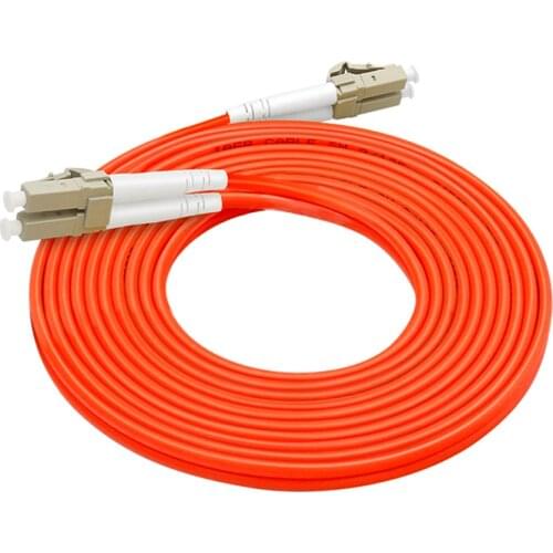 10pcs 3M 9ft. LC UPC to LC UPC Multimode M/M Duplex 3.0mm PVC OM1 Fiber Optic Patch Cable, Wholesale