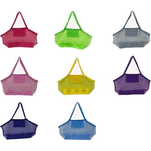 100pcs/lot Children Kids Collection Toy Bags Sand Mesh Beach Pouch Storage Bag For summer day