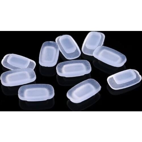 5 Pairs/Lot Inserted Square Silicone Airbag Soft Nose Pads On Glasses Slot Glasses Accessories 2XPC