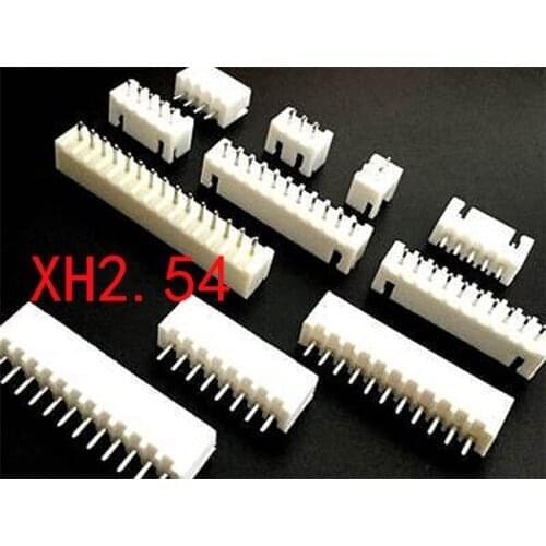 50PCS/Lot XH2.54 Pin Header Connector 2P 3P 4P 5P 6P 7P 8P 9P 10P 11P 12P 13P 14P 16P 2.54mm Pitch XH For PCB