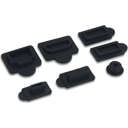 6 PCS Silicone Dustproof Cover Cap Jack Anti Dust Plug USB Type-C Type-A Port Anti-dust Plug Dock Cover For PS5 Accessories