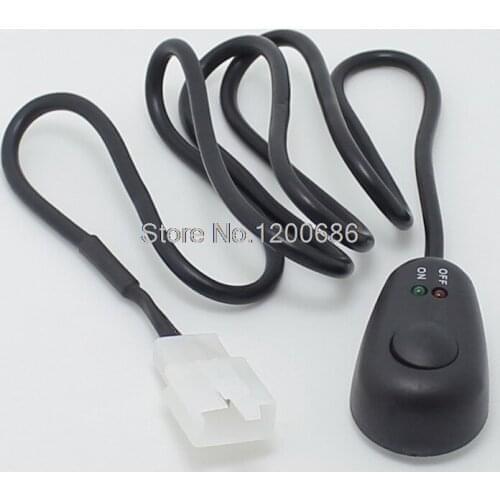 70CM LED Micro Bug Push Button Toggle Switch Wire Harness